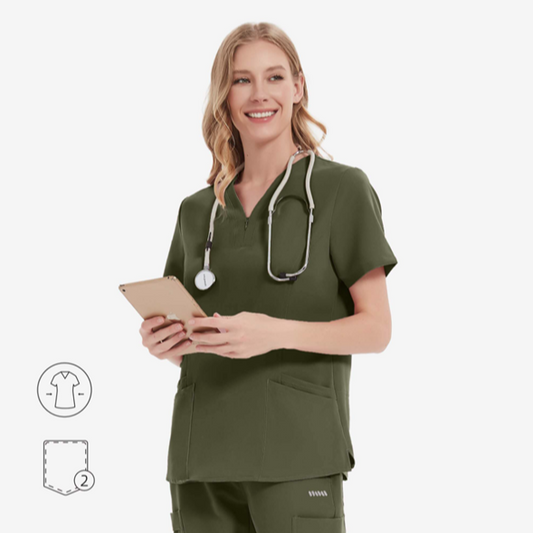 Ara V-Neck Scrub Top