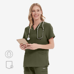 Ara V-Neck Scrub Top