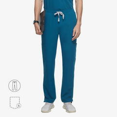 Pantalones de uniforme médico Virtis de pierna recta