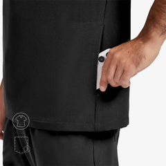 Blusa médica con cuello en V Douglas