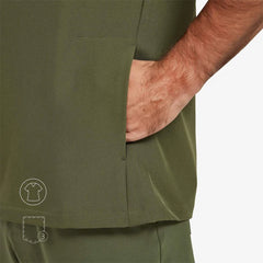 Blusa médica con cuello en V Douglas