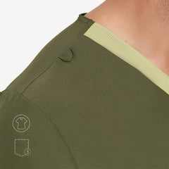 Blusa médica con cuello en V Douglas