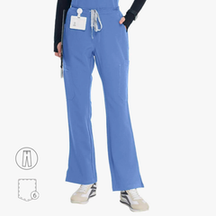 Elegant Straight-leg Scrub Pants