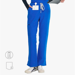 Elegant Straight-leg Scrub Pants