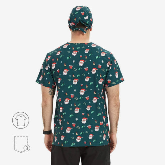 Blusa médica con cuello en V Elodie