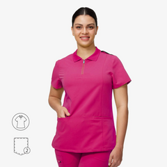 Avant Polo Collar Scrub Top