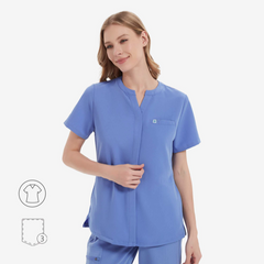 Avant Snap-Front Scrub Top