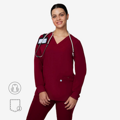 Blanche V-neck Longsleeve Scrub Top