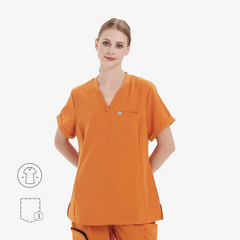 Evelyn V-neck Scrub Top