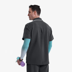 Ezra Polo Collar Scrub Top