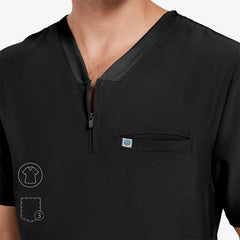 Blusa médica con cuello en V Douglas