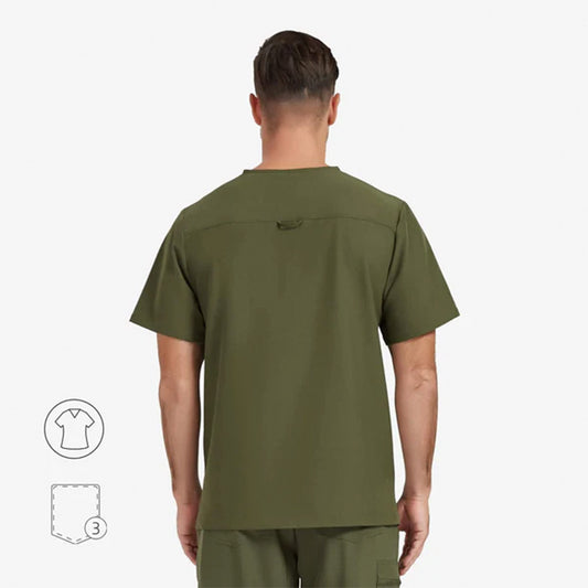 Blusa médica con cuello en V Douglas