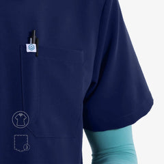 Blusa quirúrgica con cuello Capable