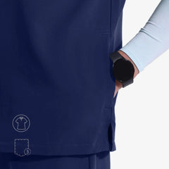 Blusa quirúrgica con cuello Capable