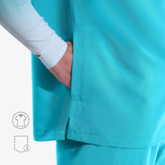 Blusa quirúrgica con cuello Capable