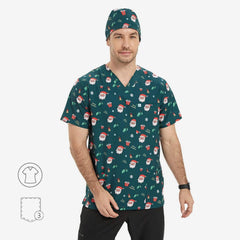 Blusa médica con cuello en V Elodie